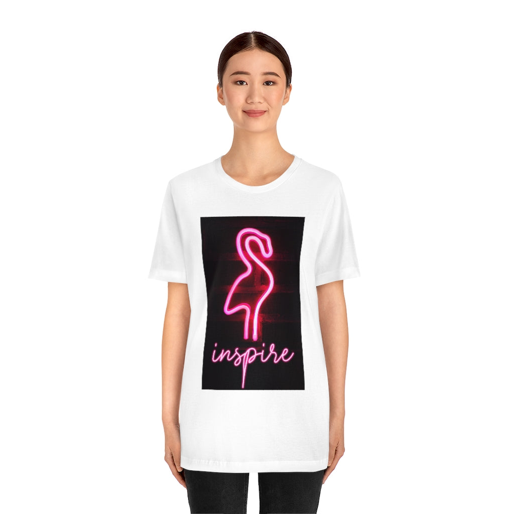 Neon Pink Flamingo T-Shirt | Neon Inspire Tee