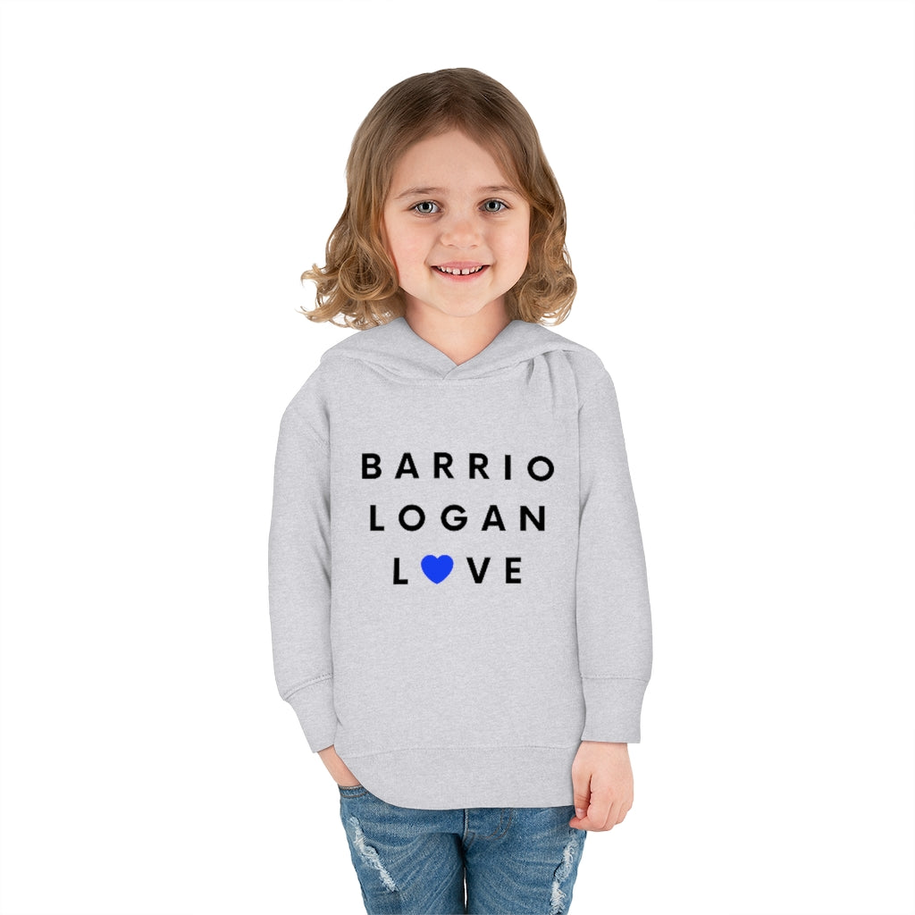 Barrio Logan Love Toddler Hoodie, Kid's Pullover Fleece Hooded Sweater (Blue Heart)