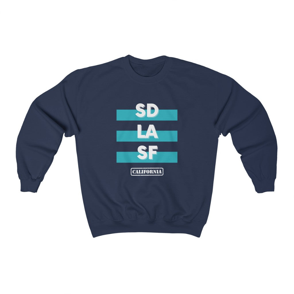 SD LA SF California Sweatshirt (Teal)