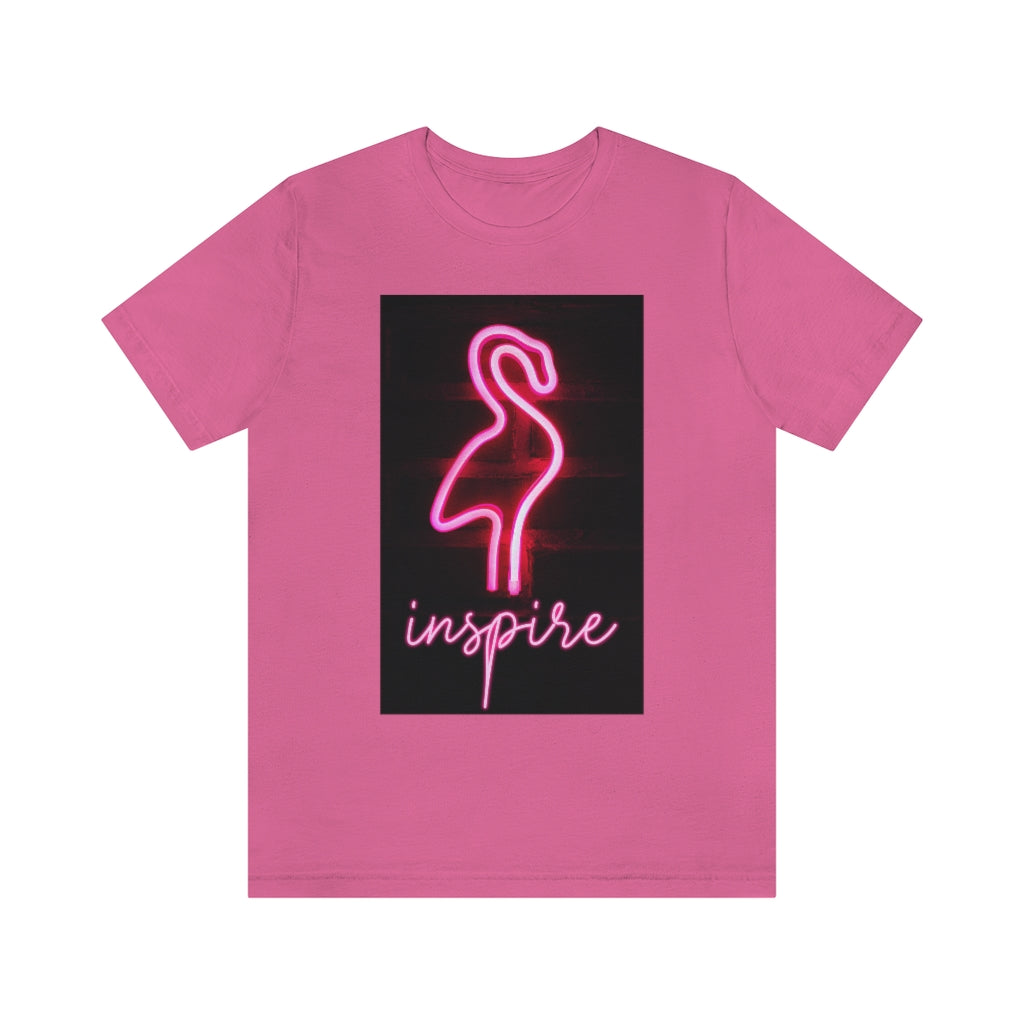 Neon Pink Flamingo T-Shirt | Neon Inspire Tee