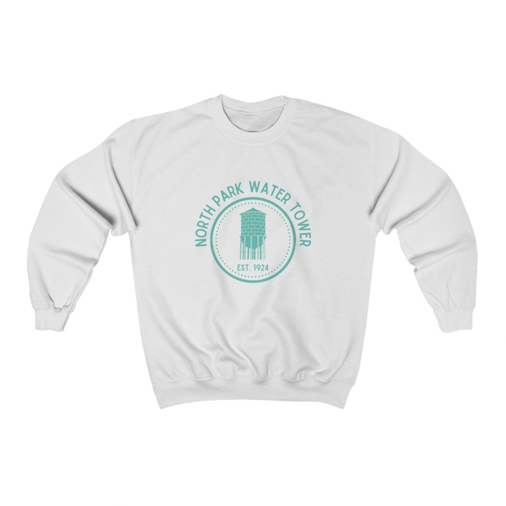 North Park Water Tower Est. Sweatshirt, SD Sweater (Green) (Unisex)