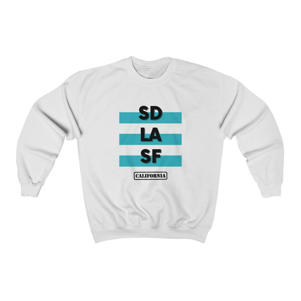 SD LA SF California Sweatshirt (Teal)