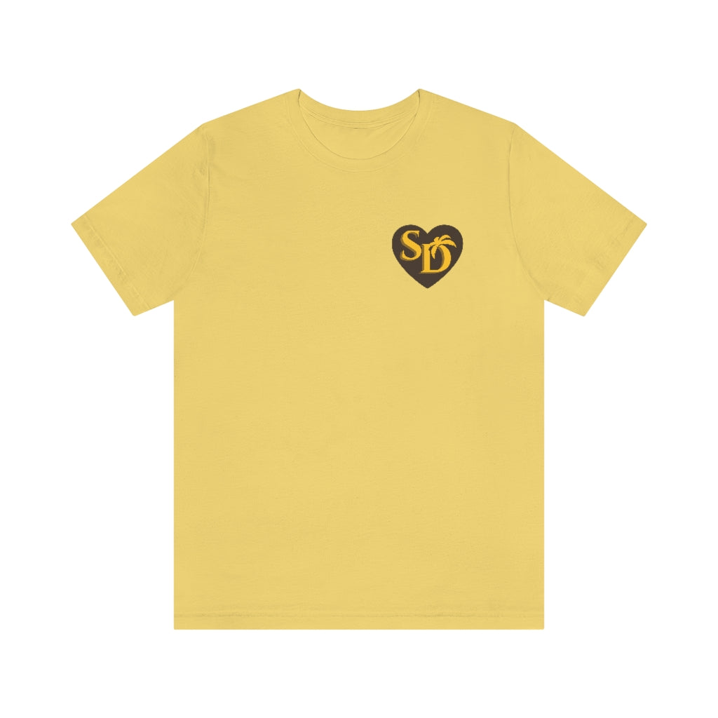 I Heart SD Brown and Gold "Mock Pocket" T-shirt