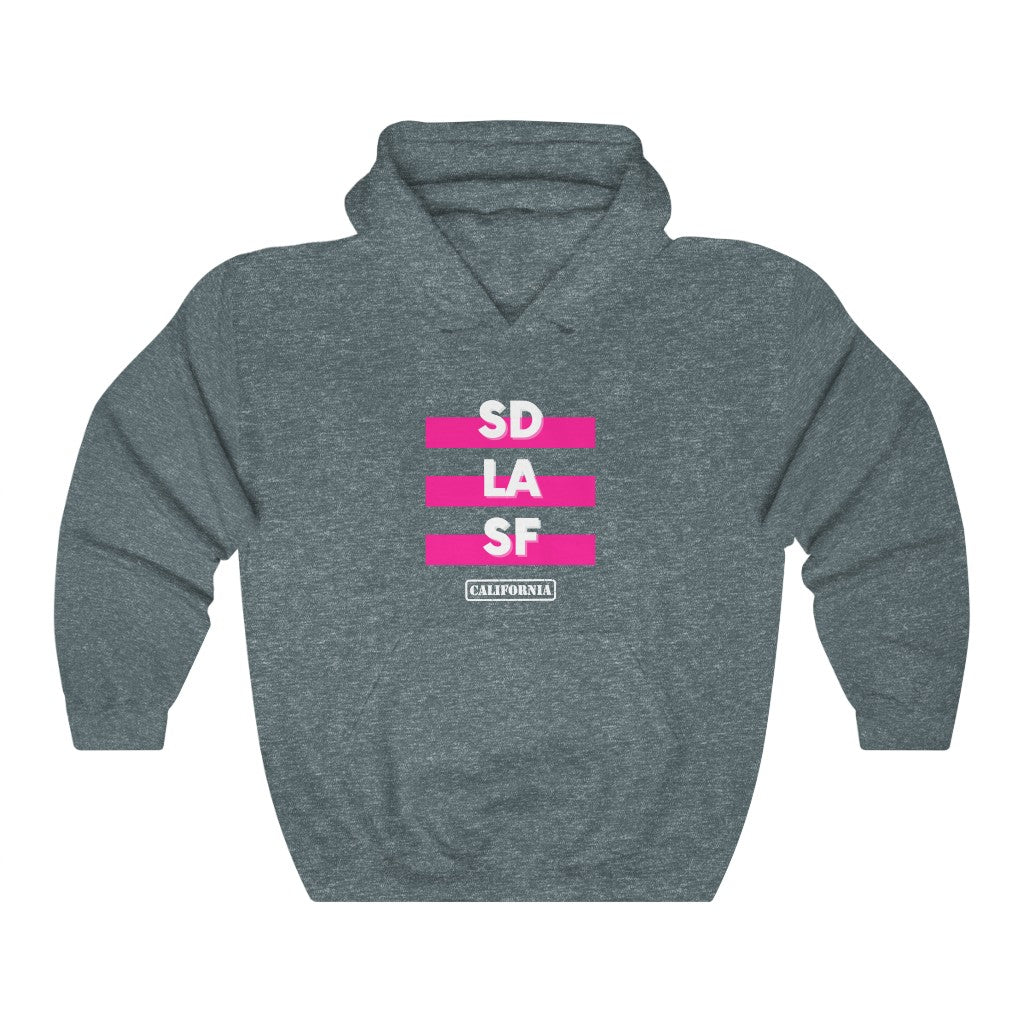 SD LA SF California Hoodie (Pink)