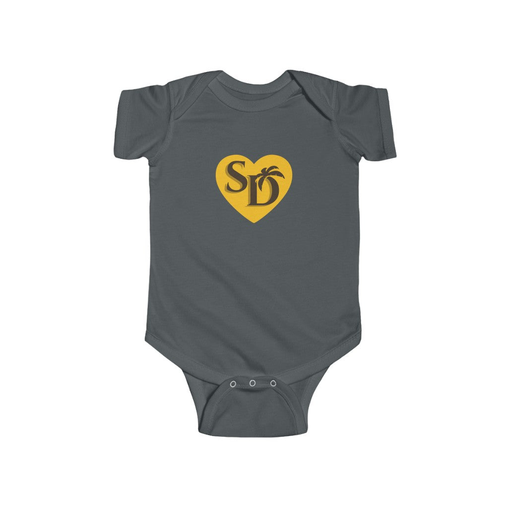 San Diego Brown & Gold Baby Onesie