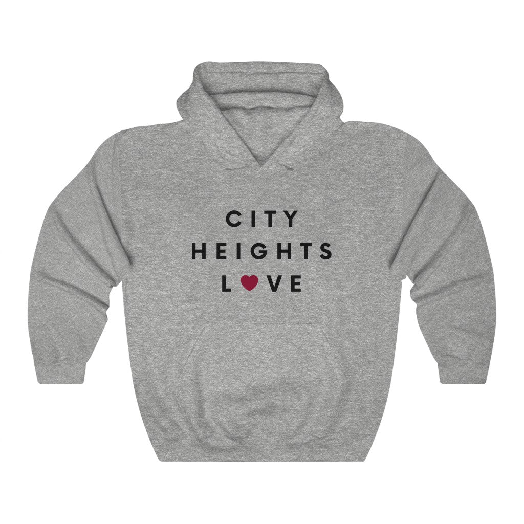 City Heights Love Hoodie, SD Hooded Sweatshirt (Unisex)