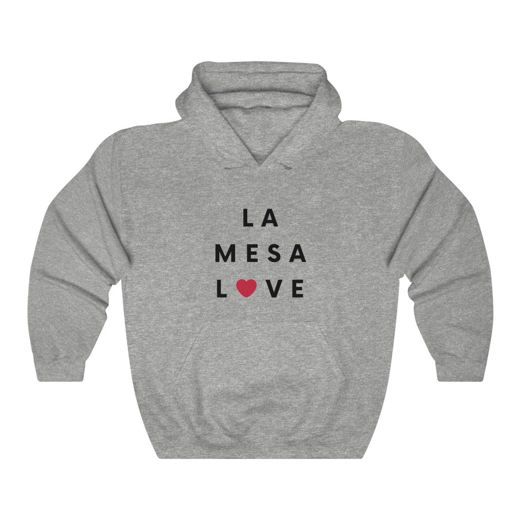 La Mesa Love Hoodie, San Diego County Hooded Sweatshirt (Unisex) (Multiple Colors Avail)