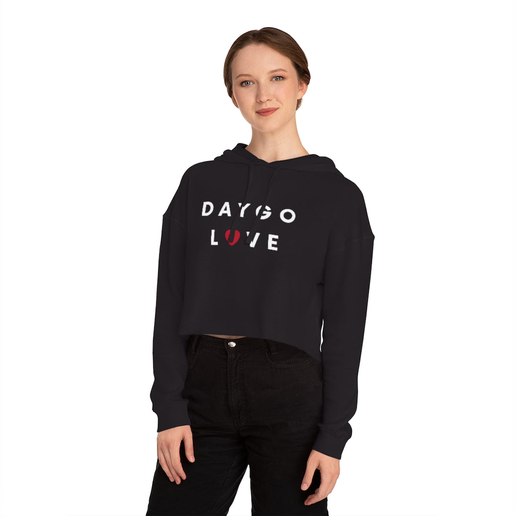 Daygo Love Cropped Hoodie, San Diego Women's Hooded Sweatshirt