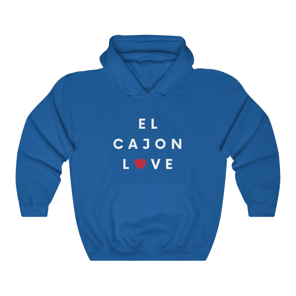 El Cajon Love Hoodie, San Diego County Hooded Sweatshirt (Unisex) (Multiple Colors Avail)