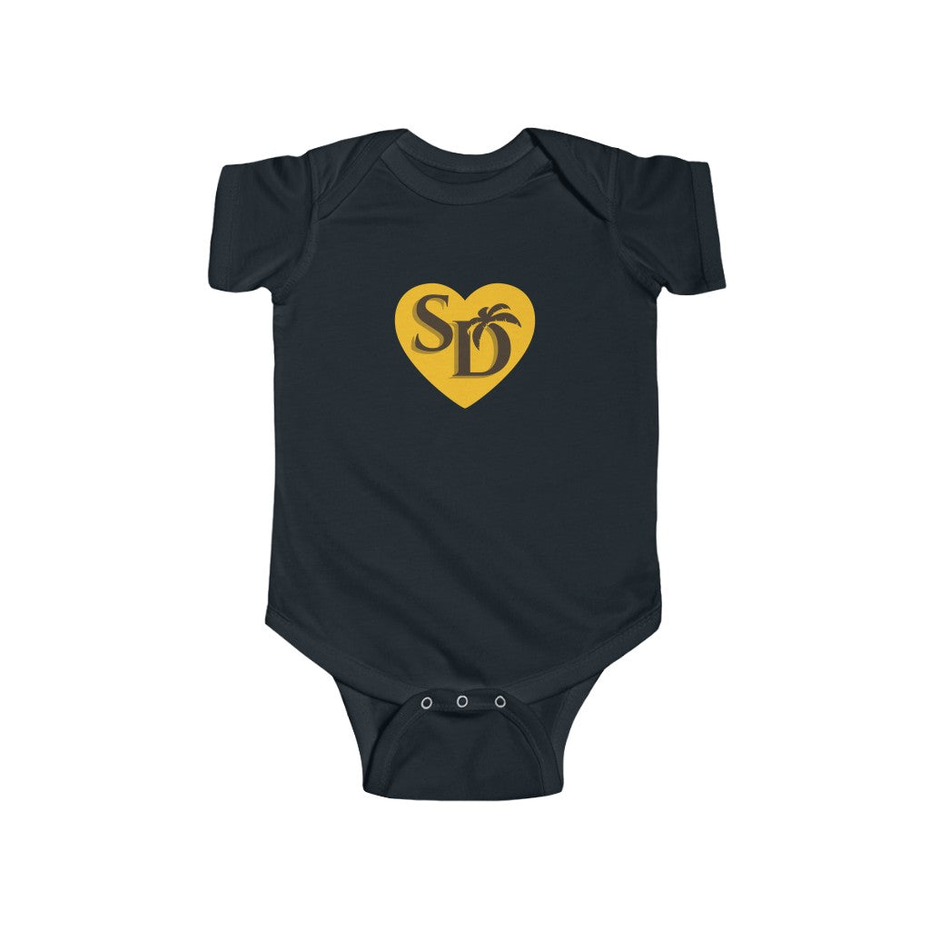 San Diego Brown & Gold Baby Onesie