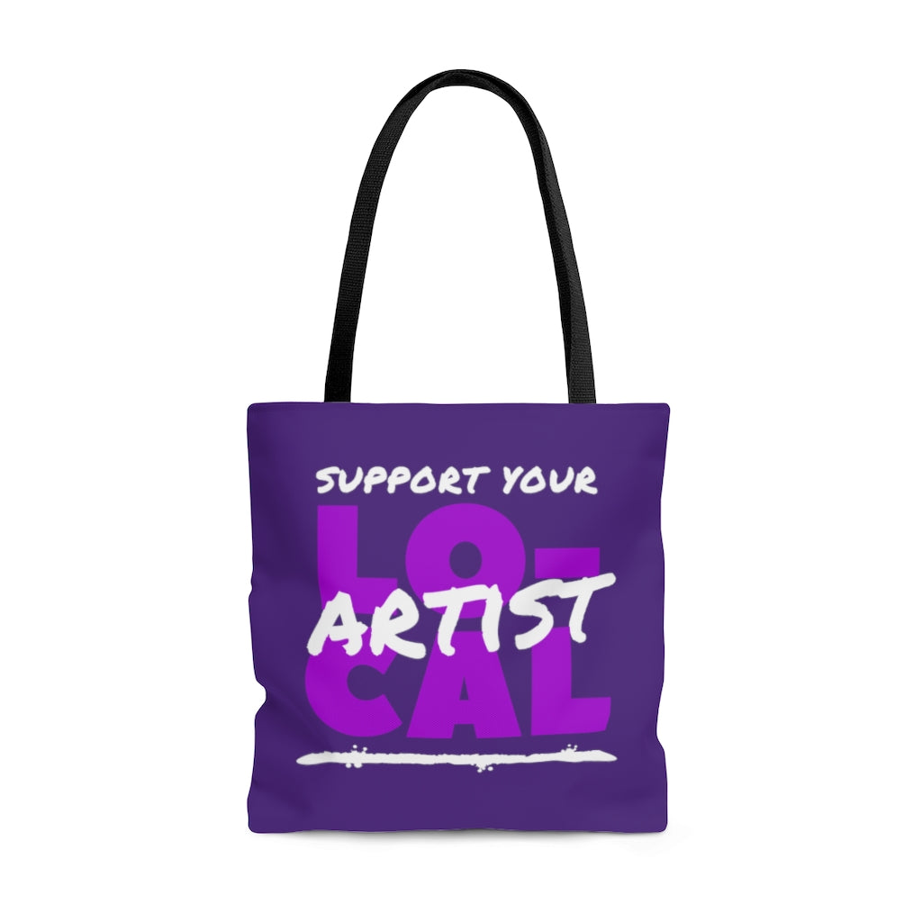 Support Your Local Artist Tote Bag (Purple)