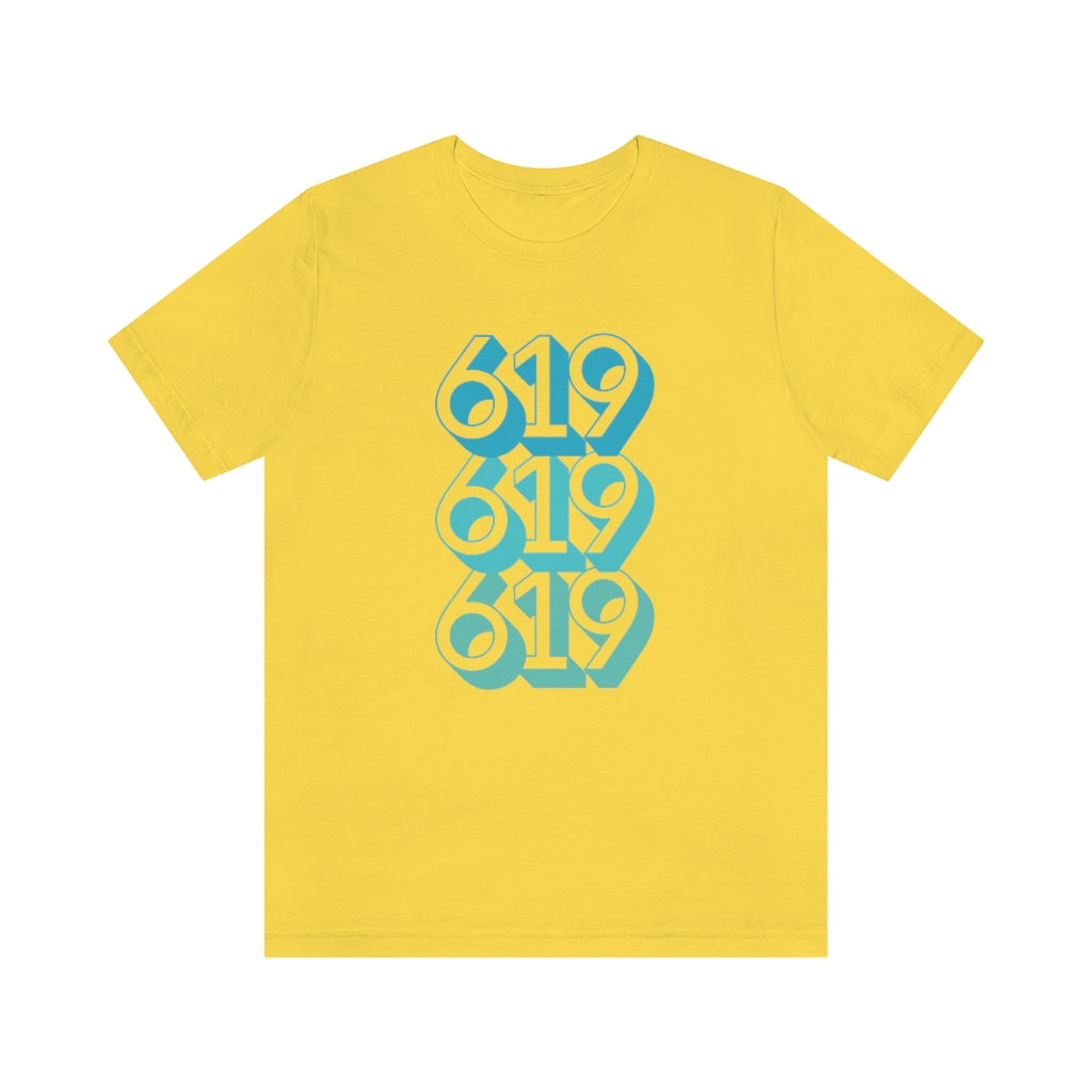 619 Tee | Teal San Diego Area Code T-Shirt