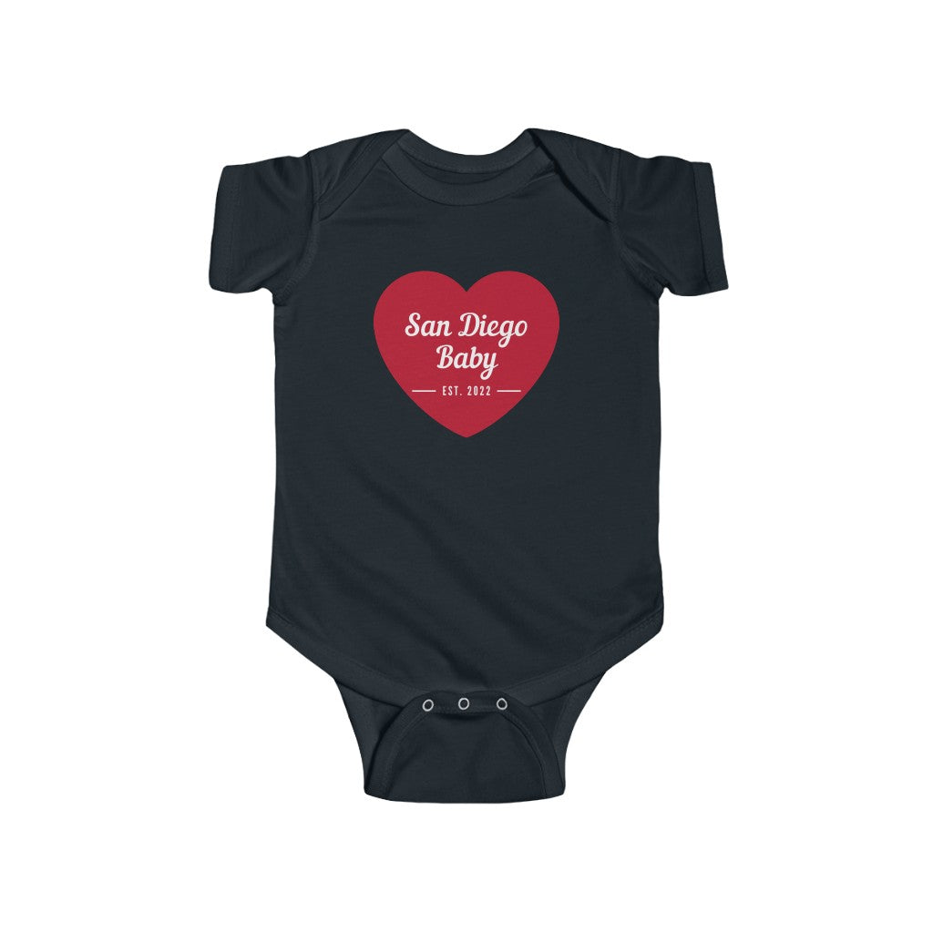 San Diego Baby Onesie (Red)