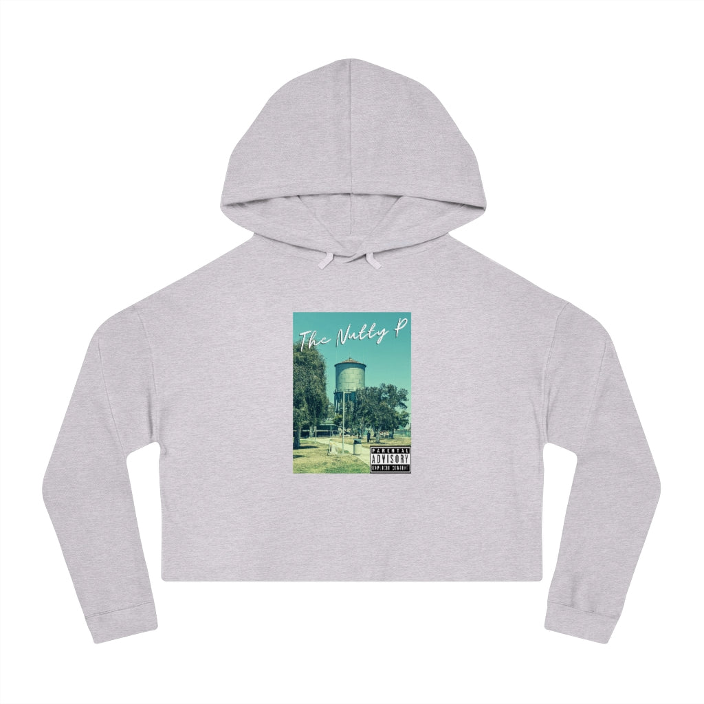 "Nutty P" North Park Water Tower Cropped Hoodie, Women's Hooded Sweatshirt