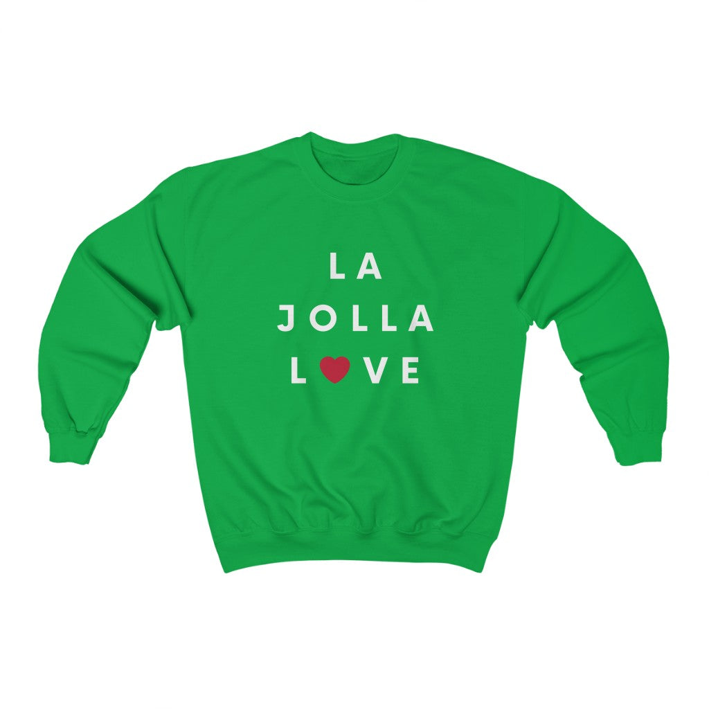 La Jolla Love Sweatshirt, San Diego Neighborhood Sweater (Unisex) (Multiple Colors Avail)