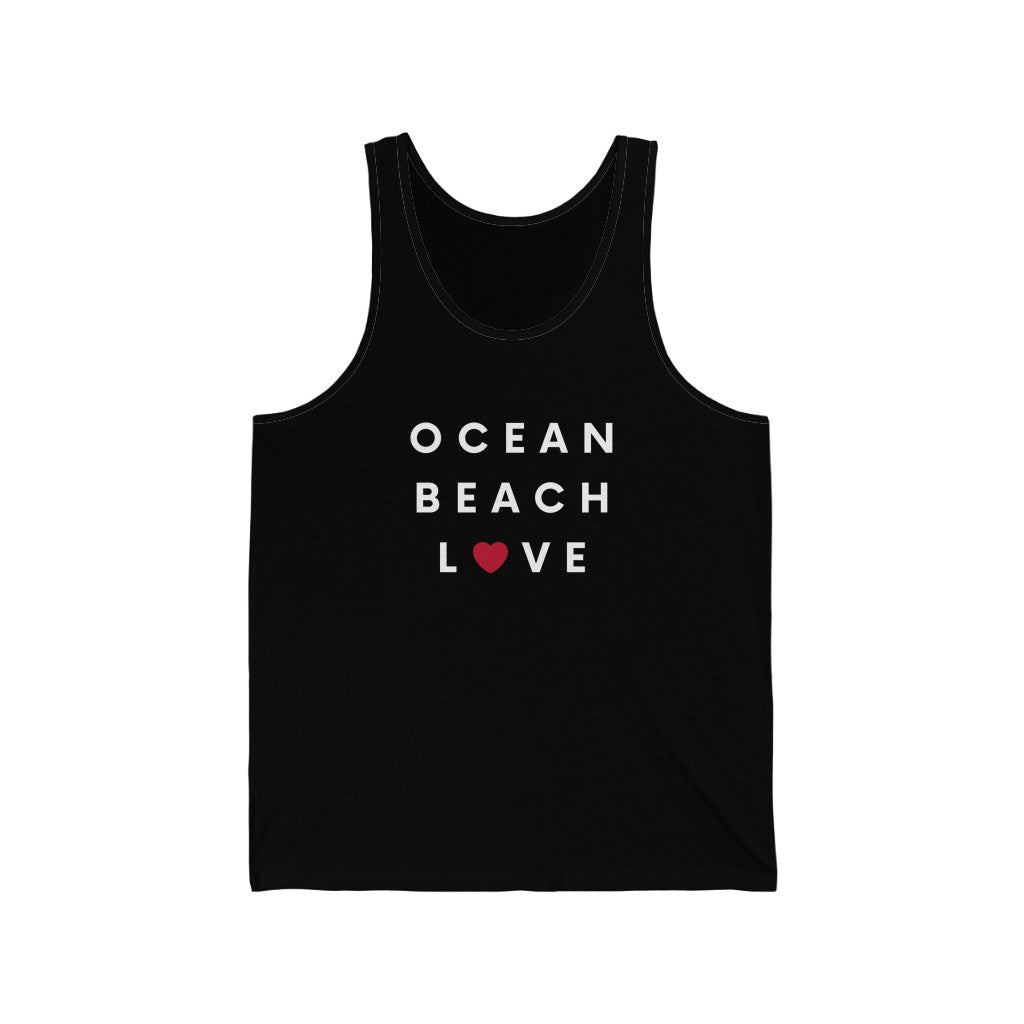 Ocean Beach Love Tank, SD Sleeveless T-shirt