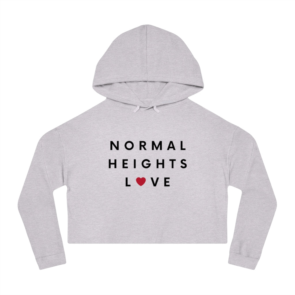 Normal Heights Love Cropped Hoodie, SD Hooded Sweatshirt