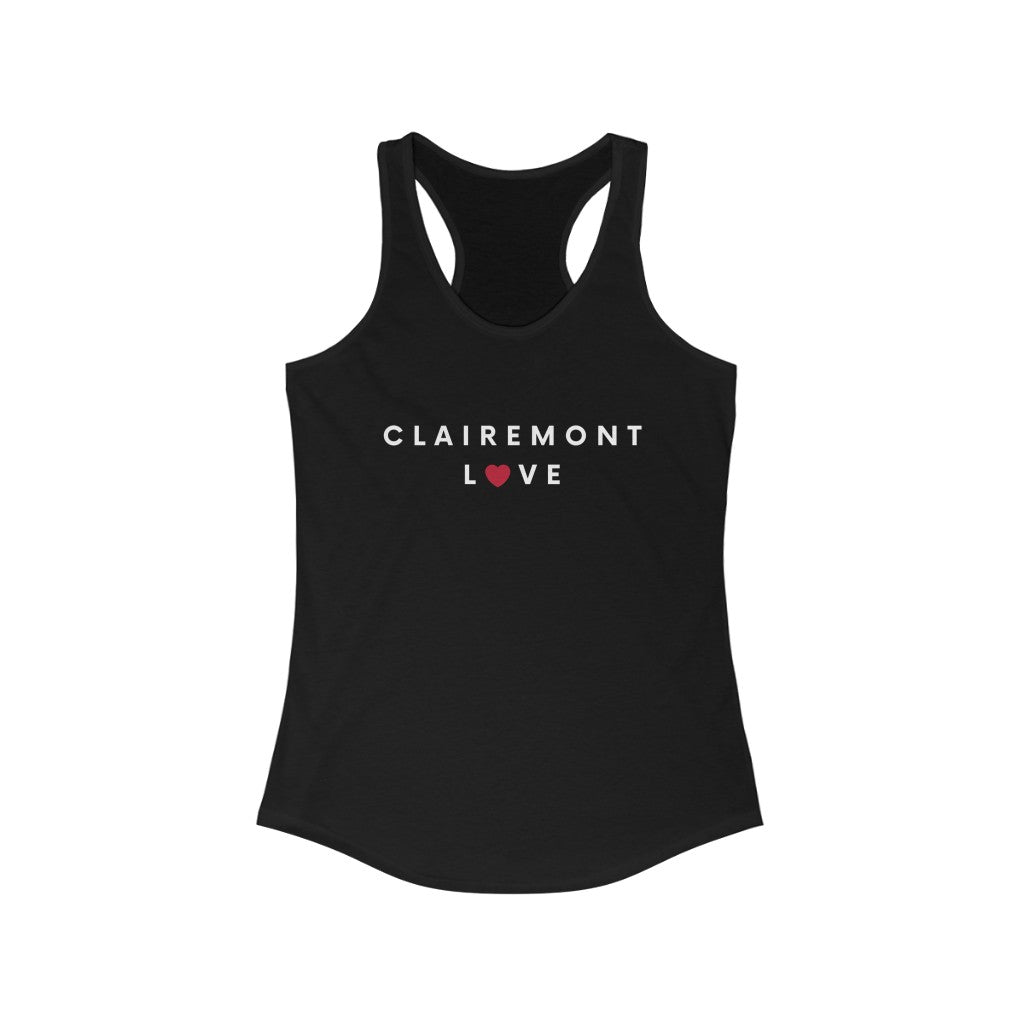 Clairemont Love Racerback Tank Top, San Diego Neighborhood Sleeveless T-Shirt (Womens's) (Multiple Colors Avail)