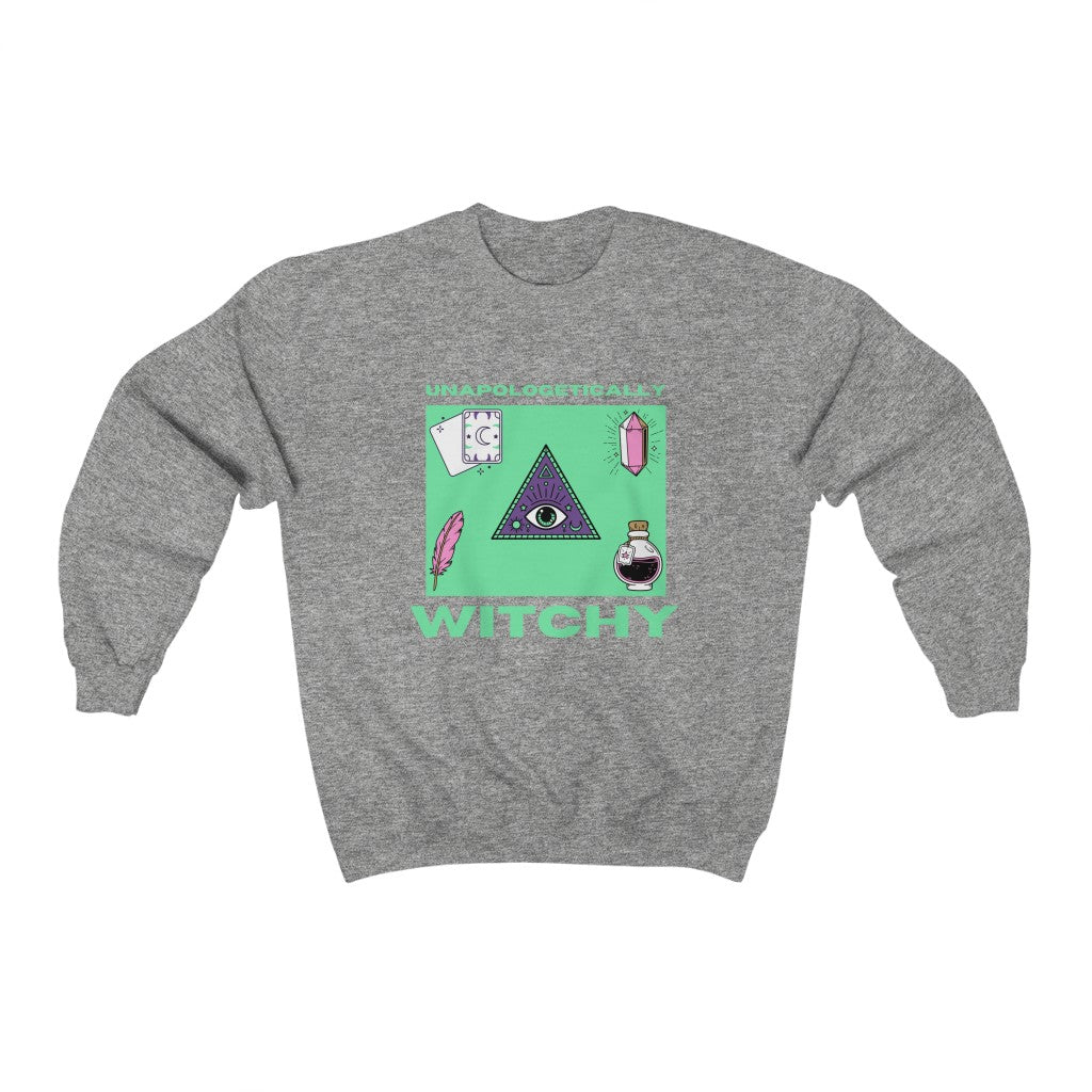 Unapologetically Witchy Sweatshirt (Green)