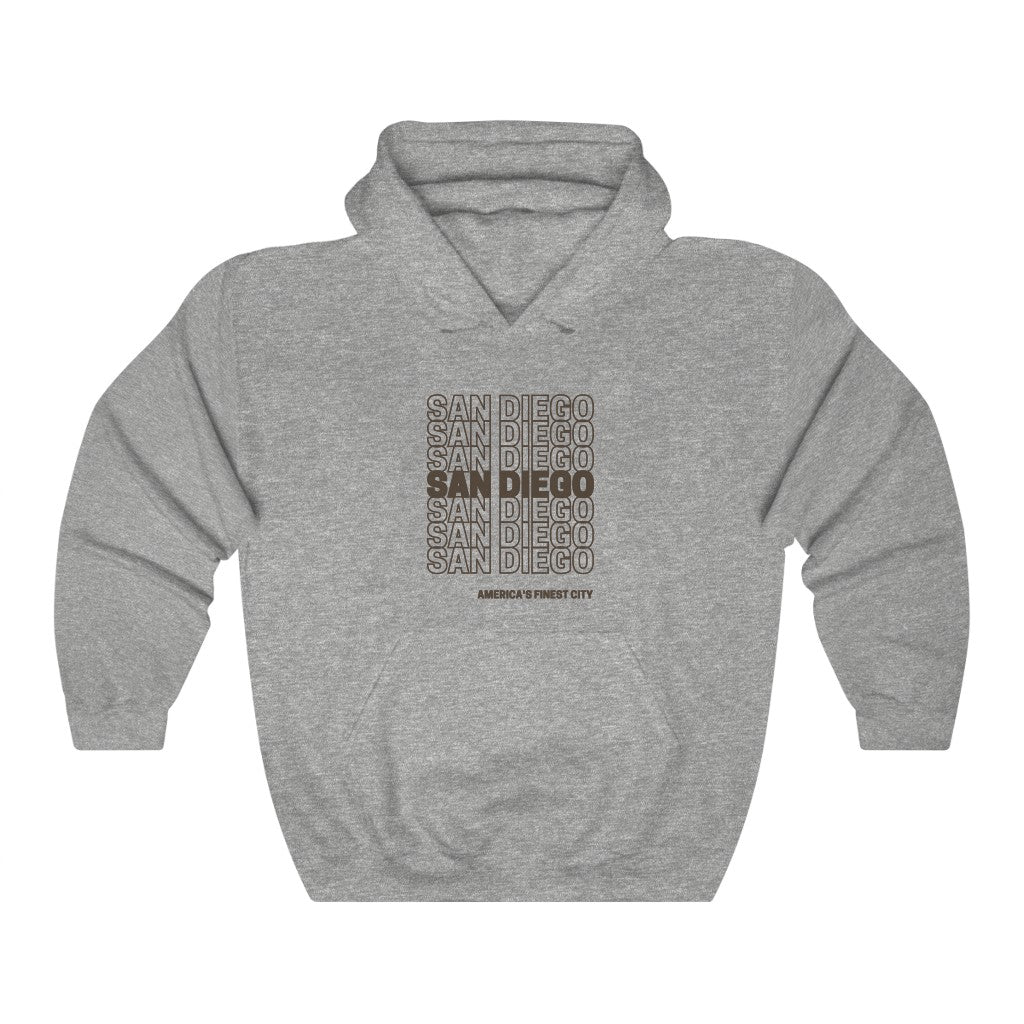 "San Diego "Thank You" Hoodie (Brown and Gold)