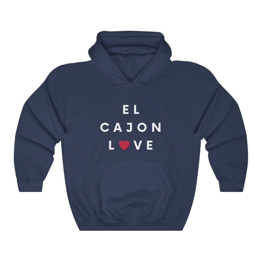 El Cajon Love Hoodie, San Diego County Hooded Sweatshirt (Unisex) (Multiple Colors Avail)