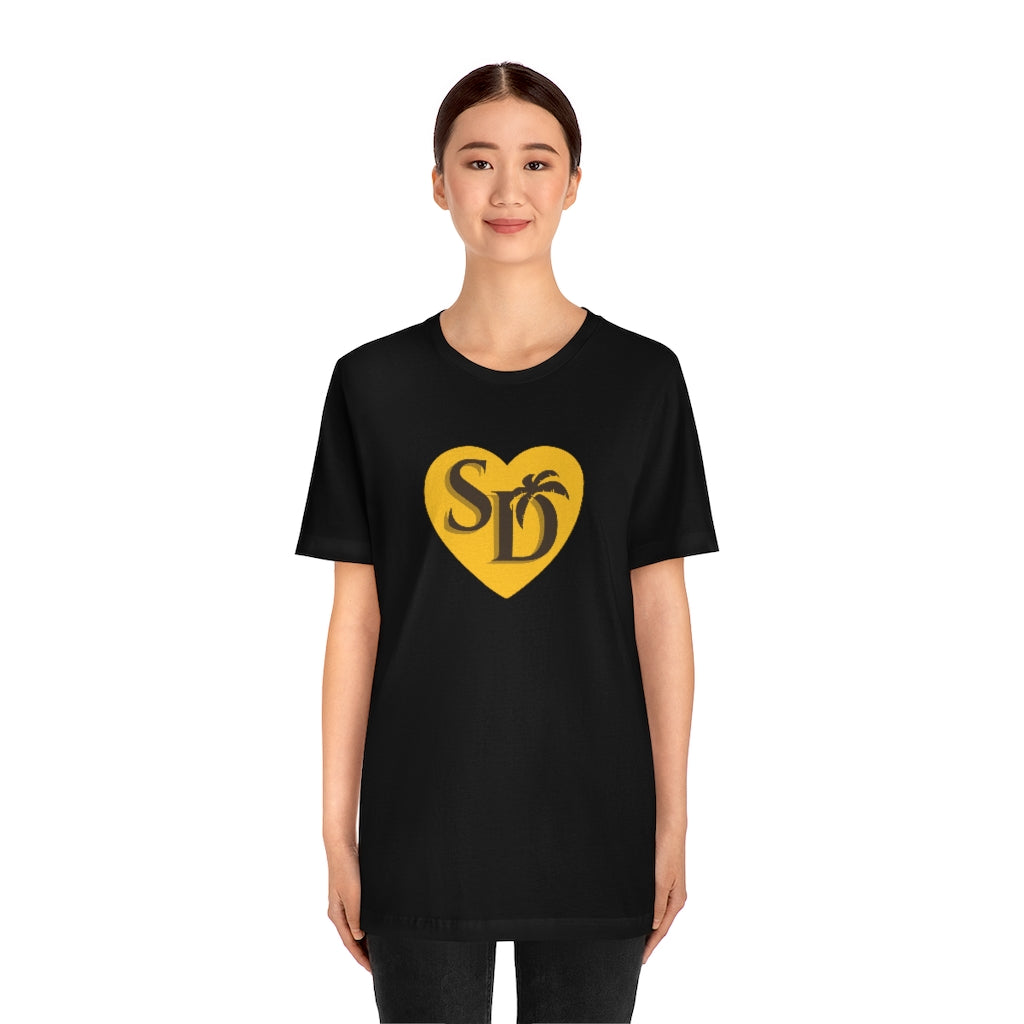 SD Love Tee, Brown & Gold (Unisex)