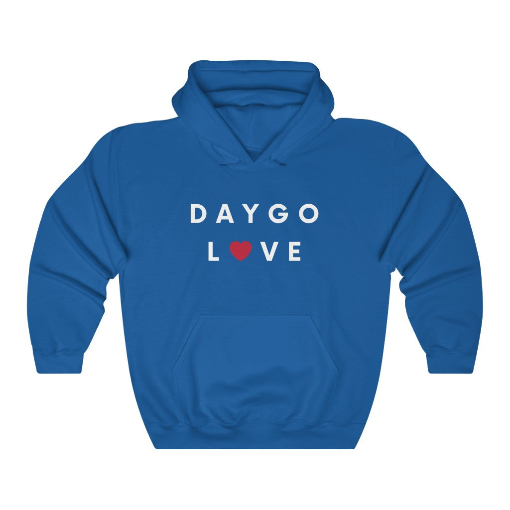 Daygo Love Hoodie, San Diego Hooded Sweatshirt (Unisex) (Multiple Colors Avail)