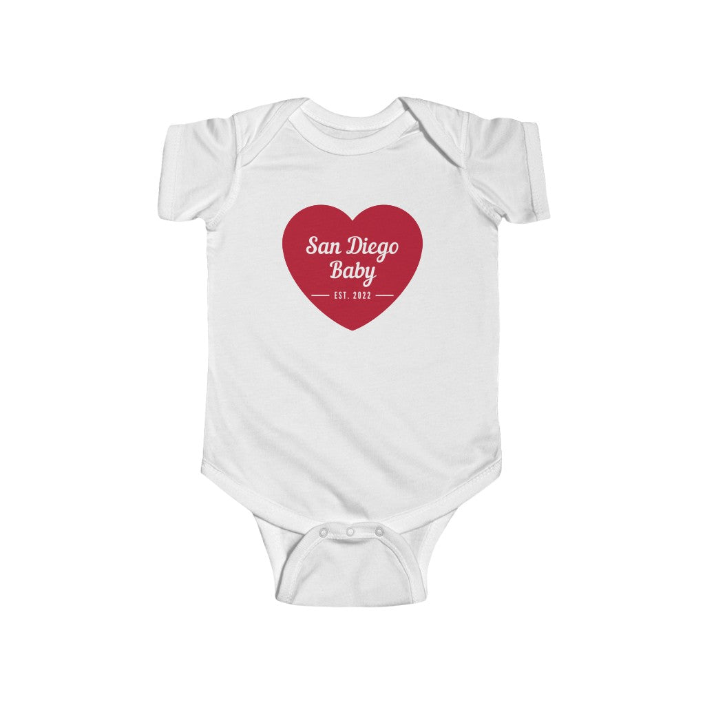 San Diego Baby Onesie (Red)