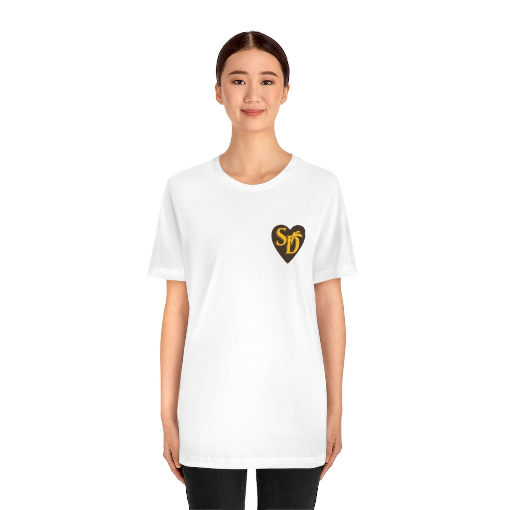 I Heart SD Brown and Gold "Mock Pocket" T-shirt