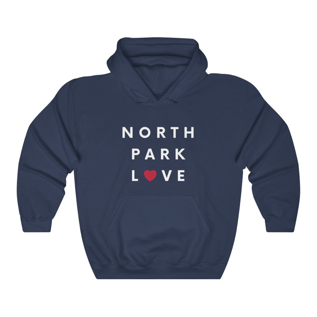 North Park Love Hoodie, SD Hooded Sweatshirt