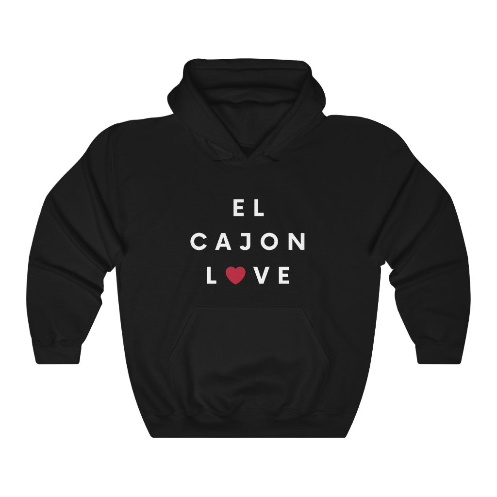 El Cajon Love Hoodie, San Diego County Hooded Sweatshirt (Unisex) (Multiple Colors Avail)