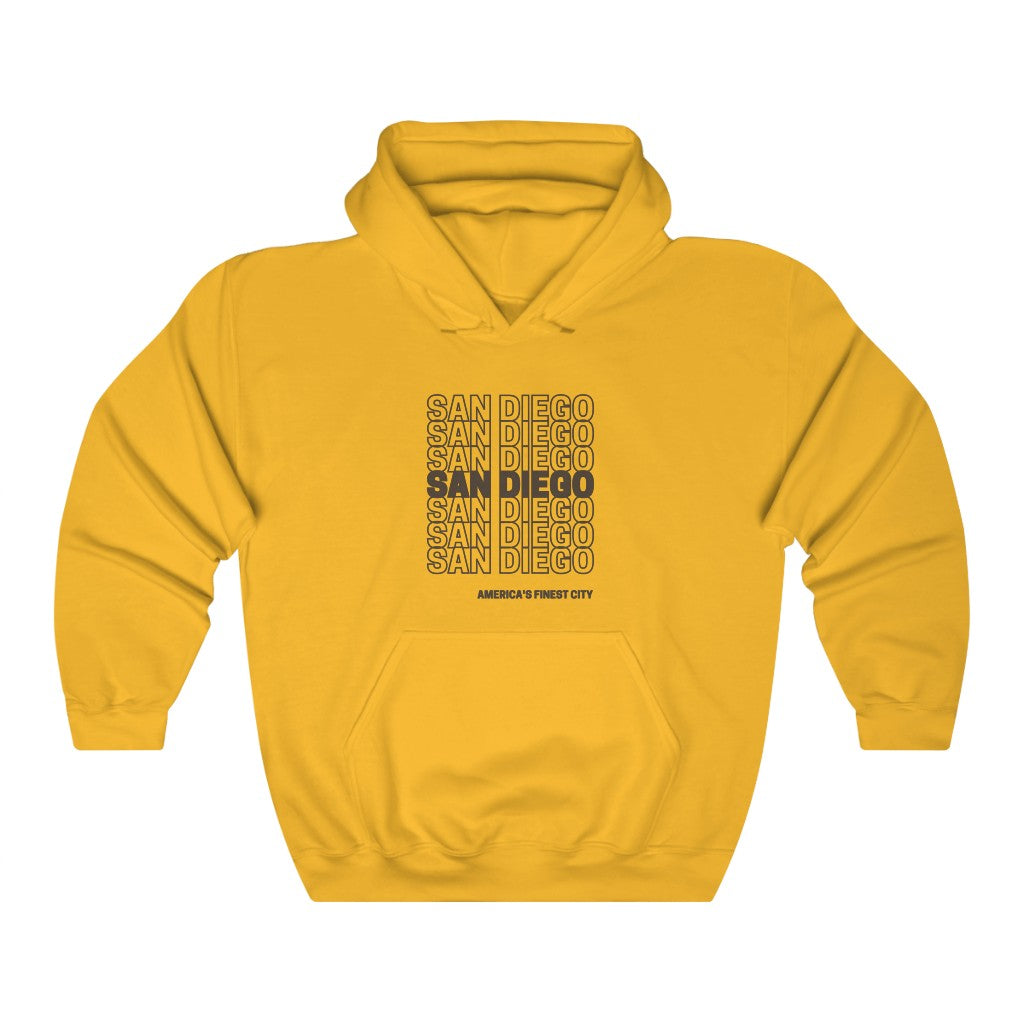 "San Diego "Thank You" Hoodie (Brown and Gold)