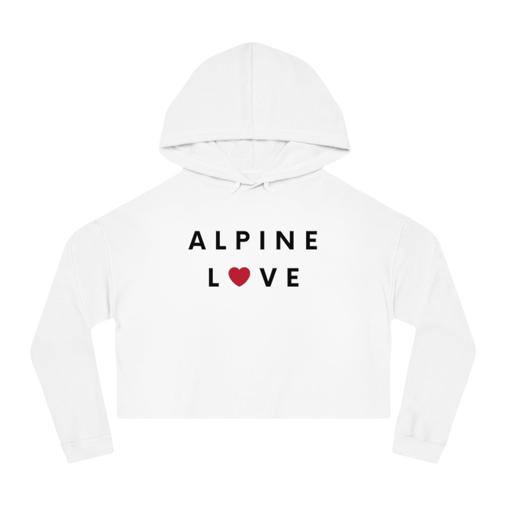 Alpine Love Cropped Hoodie, SD Women's Hooded Sweatshirt