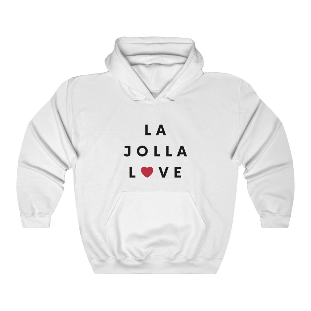 La Jolla Love Hoodie, San Diego Love Hooded Sweatshirt (Unisex) (Multiple Colors Avail)