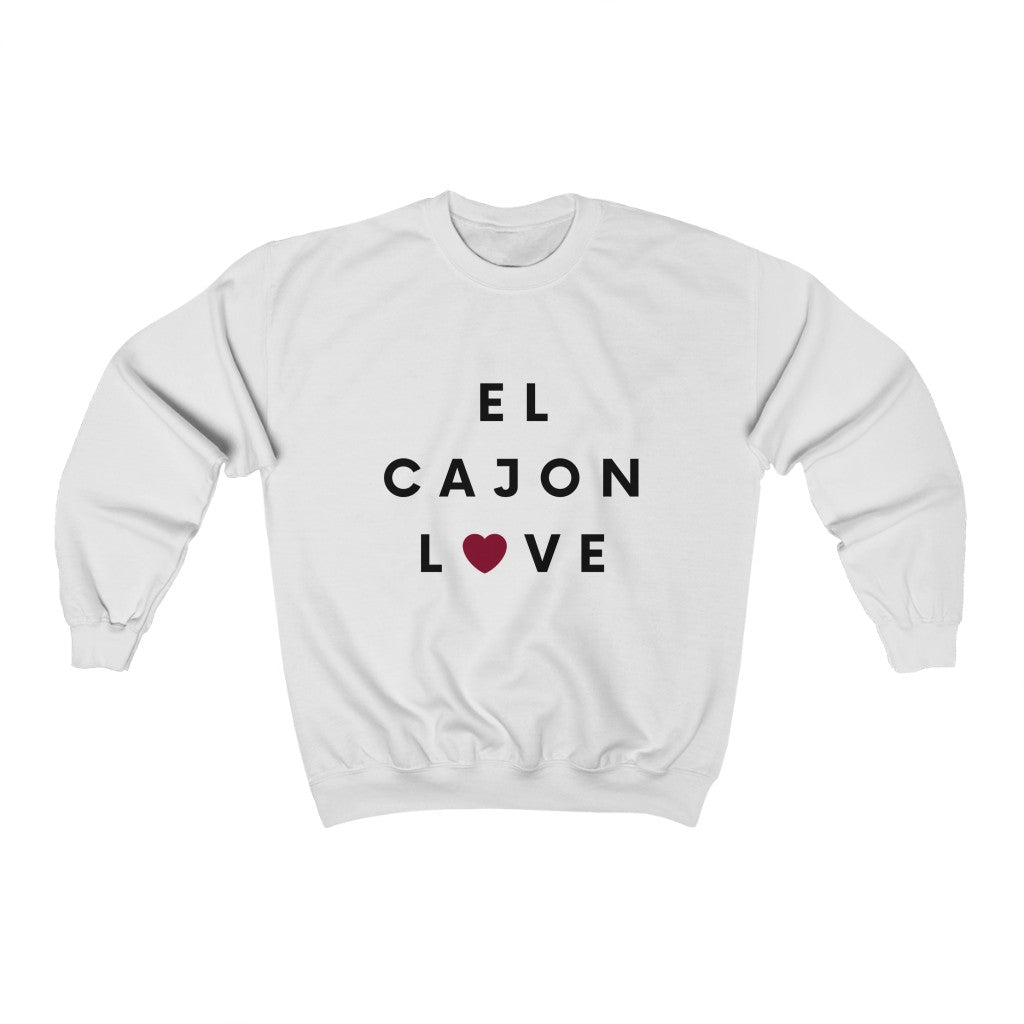 El Cajon Love Sweatshirt, San Diego County Neighborhood Sweater (Unisex) (Multiple Colors Avail)