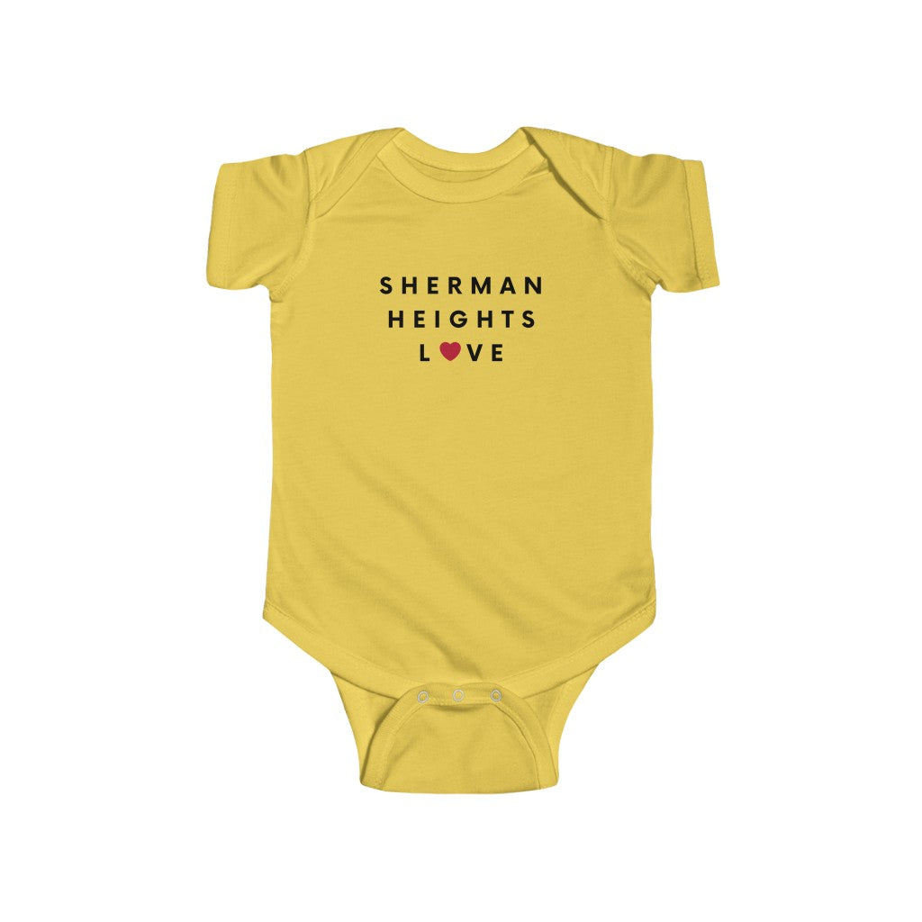 Sherman Heights Love Baby Onesie, SD Infant Bodysuit