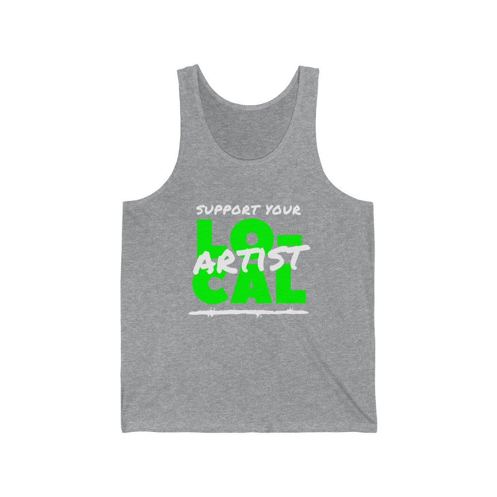 Support Your Local Artist Tank-Top (Lime Green)