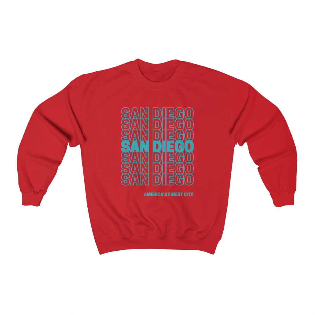 San Diego "Thank You" Sweatshirt (Teal)