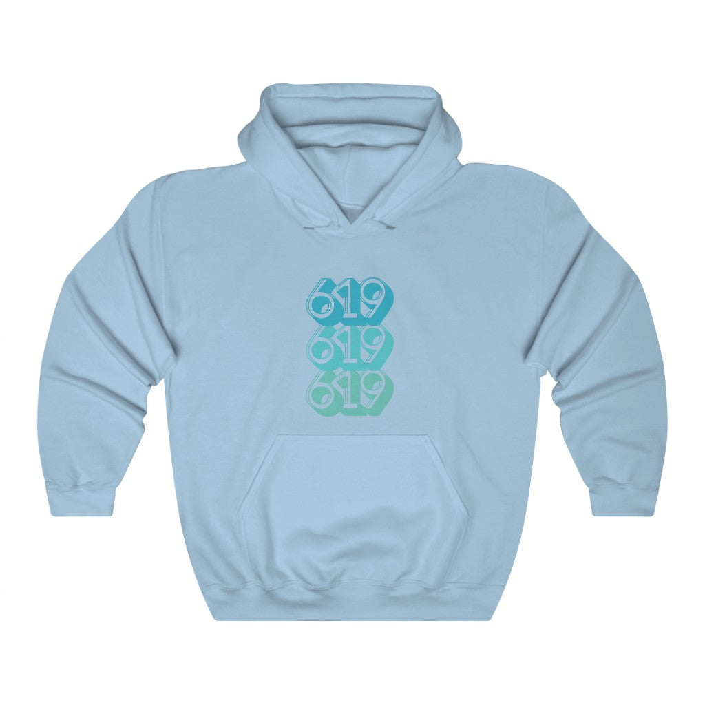 619 Hoodie | San Diego Teal Sweatshirt