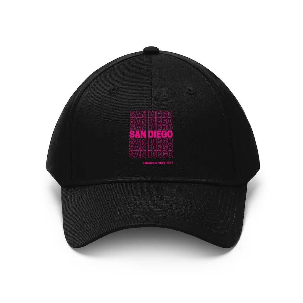 San Diego "Thank You" Twill Hat (Pink)