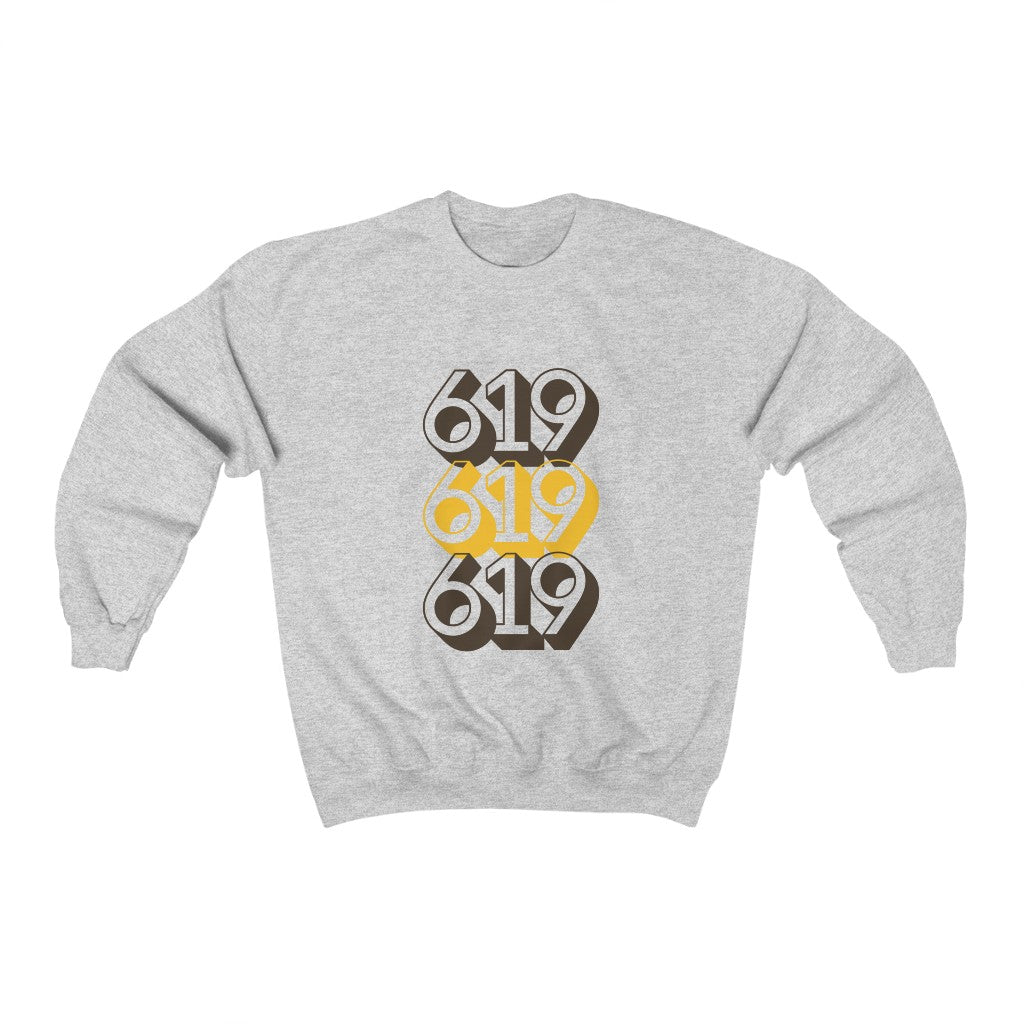 619 Sweatshirt | San Diego Brown and Gold Sweater