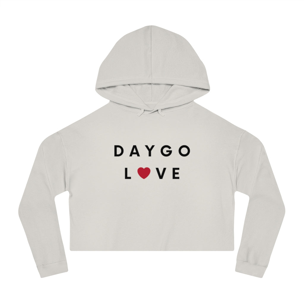 Daygo Love Cropped Hoodie, San Diego Women's Hooded Sweatshirt