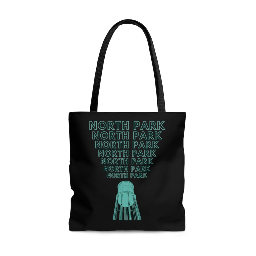 "Yell North Park" Water Tower Tote Bag (Green)