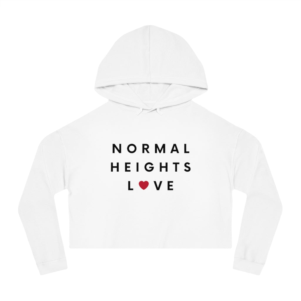 Normal Heights Love Cropped Hoodie, SD Hooded Sweatshirt