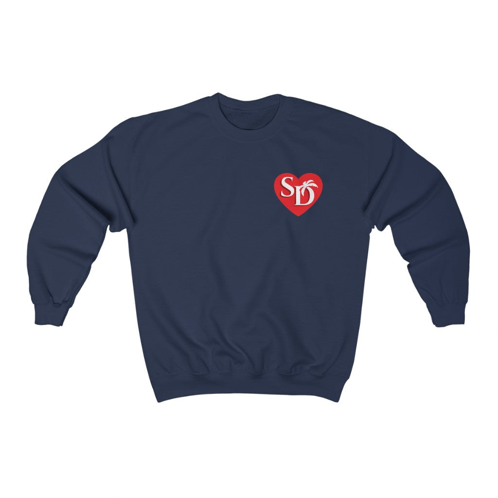 I Heart SD "Mock Pocket" Crewneck Sweatshirt