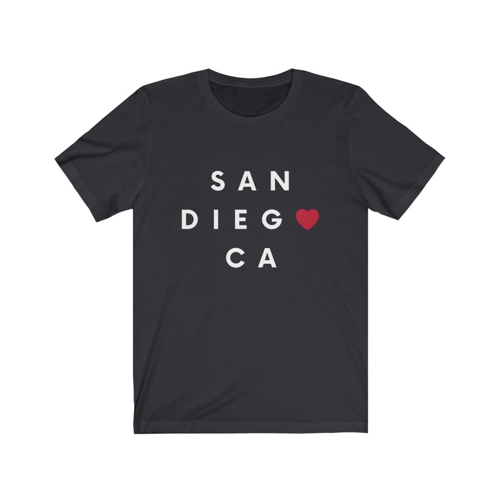 San Diego CA Tee, San Diego T-Shirt (Unisex) (Multiple Colors Avail)