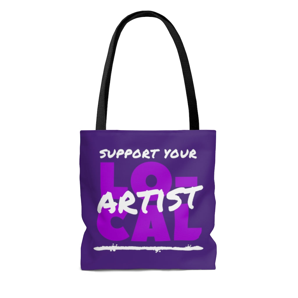 Support Your Local Artist Tote Bag (Purple)