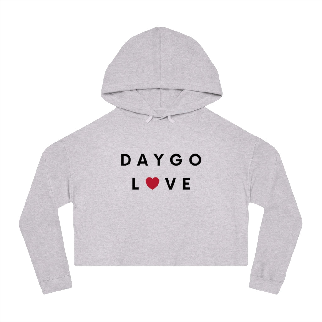 Daygo Love Cropped Hoodie, San Diego Women's Hooded Sweatshirt