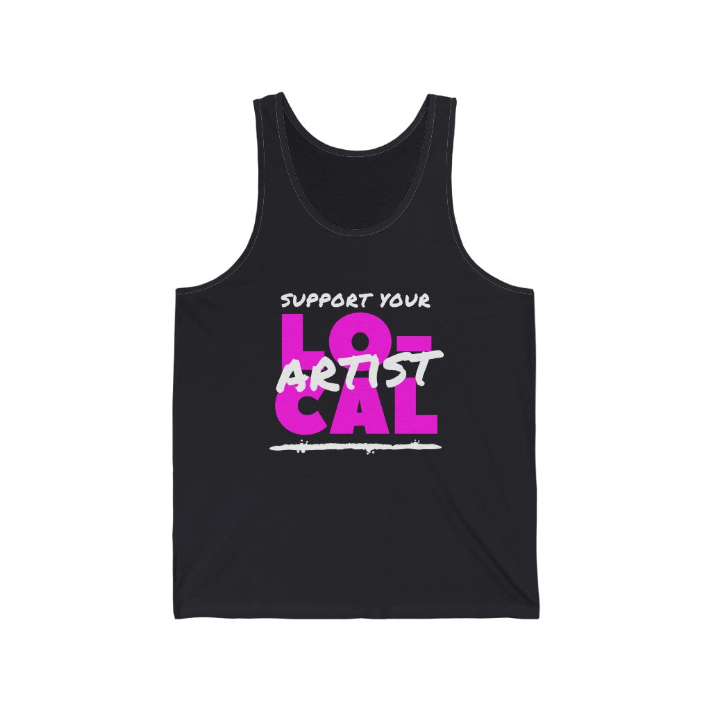 Support Your Local Artist Tank-Top (Pink)