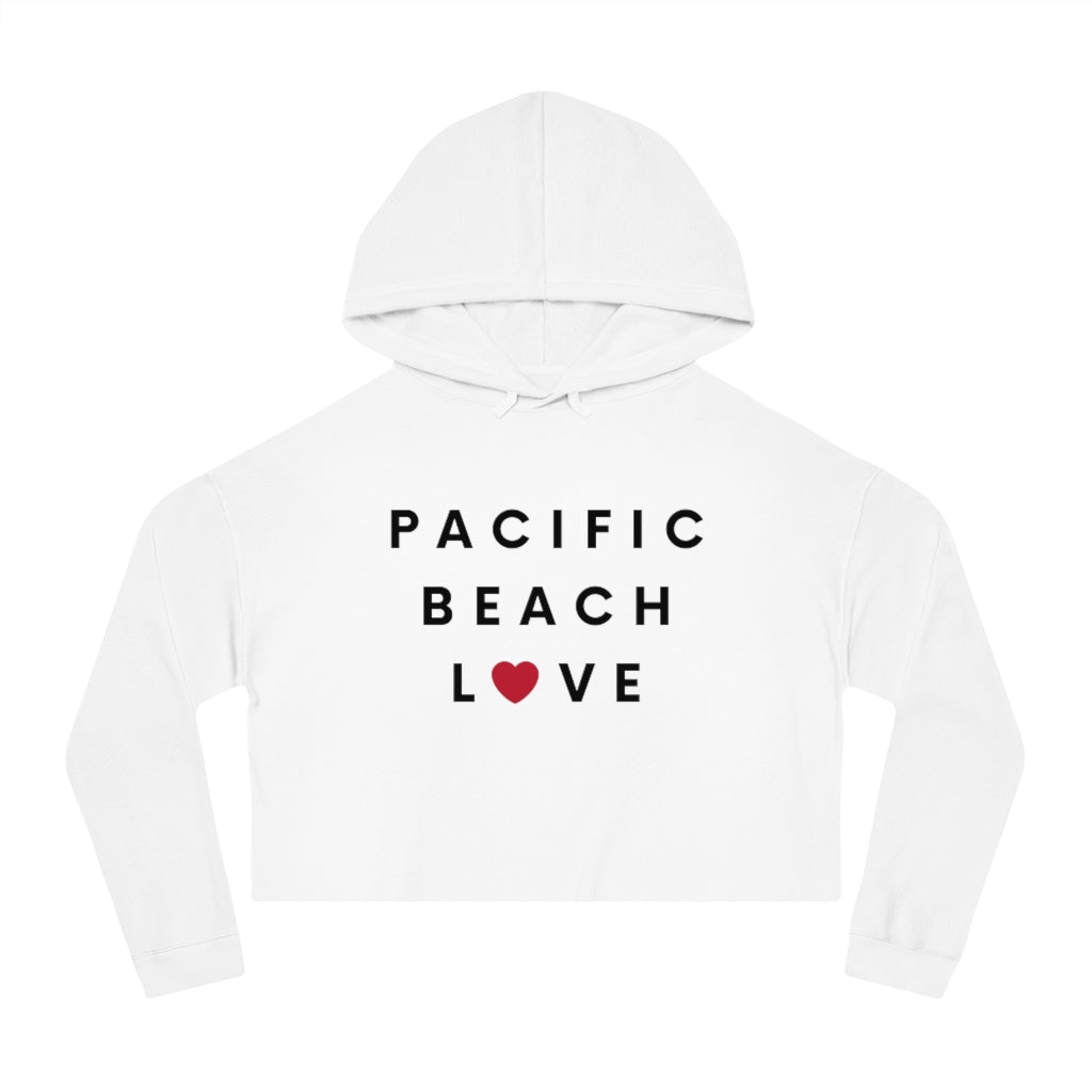 Pacific Beach Love Cropped Hoodie, SD Hooded Sweatshirt